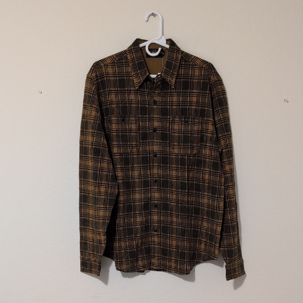 Ralph Lauren Double RL Brown Casual Plaid Shirt